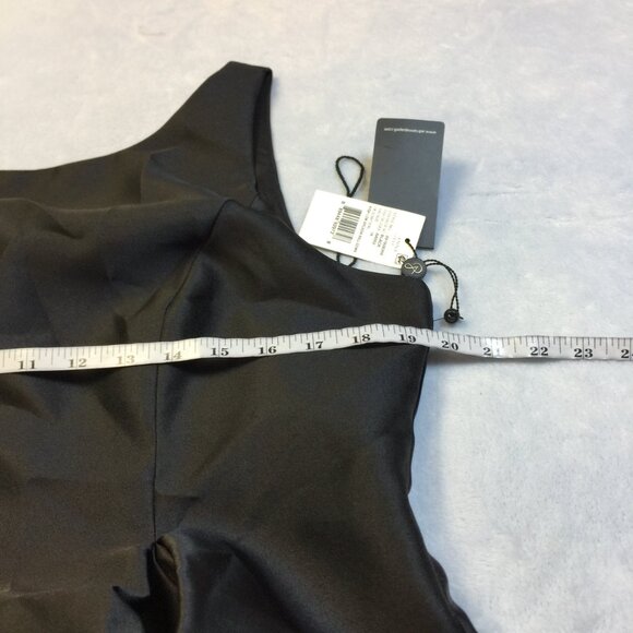 New! Adrianna Papell Arcadia High Low Ball Gown Dress 16 Womans Black Pocket - Picture 7 of 13